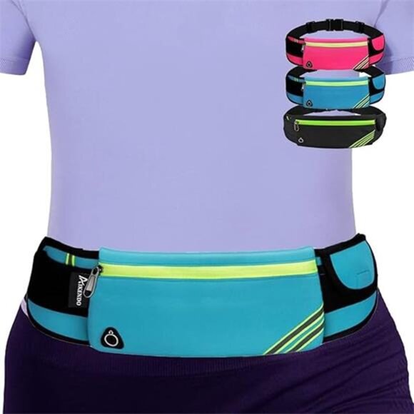 Running Belt Waist Pack Bag,Workout Gear,Gym Fitness Fanny Pack for Phone,Cell - Picture 7 of 14